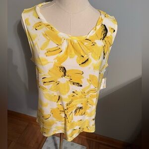 Kasper Women’s Yellow/Black/White Top